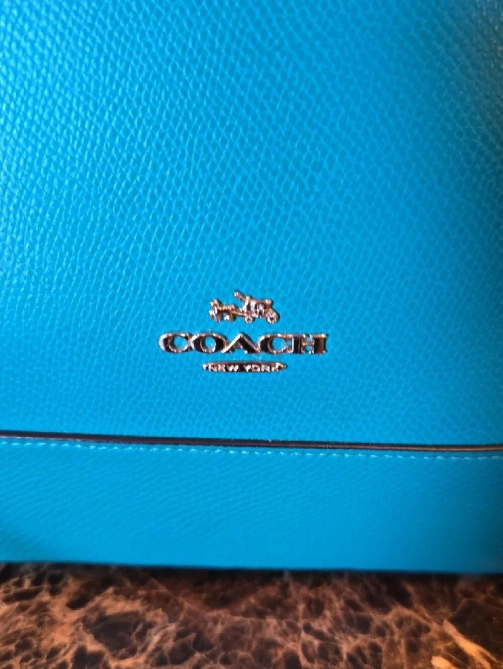 Coach Turquoise Dome Satchel - Structured Leather Handbag